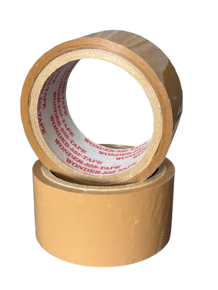 Brown BOPP packing tape roll for heavy-duty carton sealing